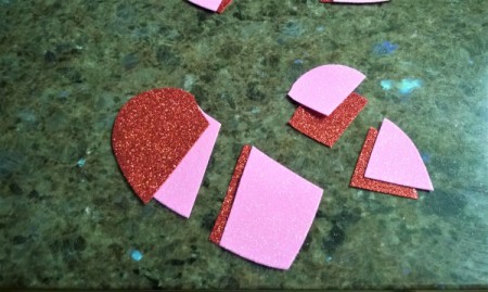 Foam Heart Wreath - matching pieces