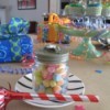 Glass Jar Party Favors = finished favor filled with candies