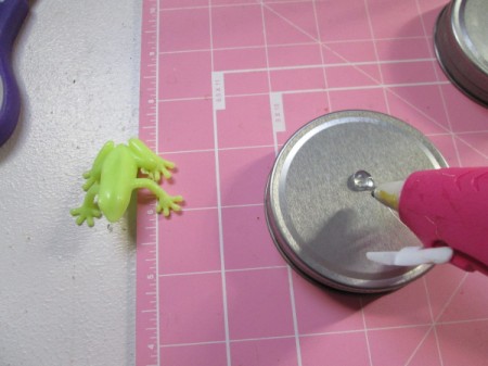 Glass Jar Party Favors - glue toys to the lids with hot glue