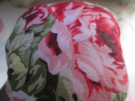 Tea Cup Pin Cushion - fabric wrapped foam