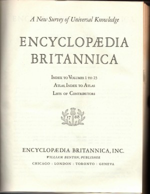 Value of Encyclopedia Britannica - cover page