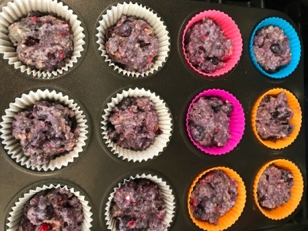 Berry Muffins ready to bake