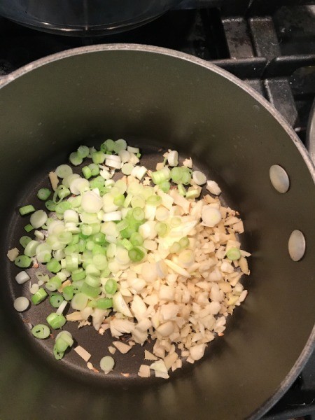 ginger, garlic and green onion