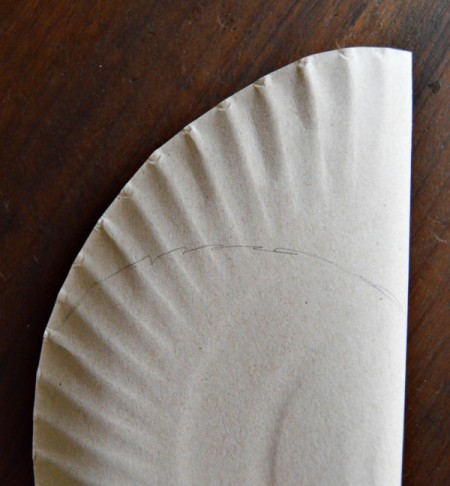 Number 1 Fan Valentine Project - lightly fold the plate in half