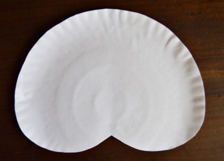 Number 1 Fan Valentine Project - after removing the excess paper