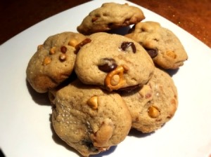 Pretzel Cookies on plate
