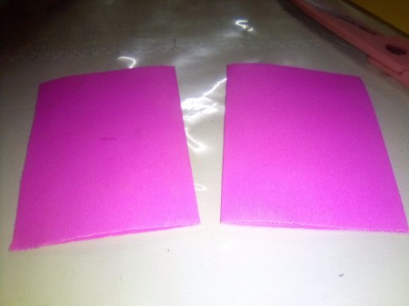 Mini Pop-up Valentine Card - fold two pieces of the same color in half and set aside
