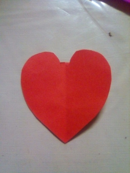 Mini Pop-up Valentine Card - open out