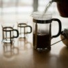 Pouring French Press Coffee