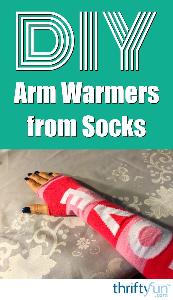 DIY Arm Warmers from Socks ThriftyFun