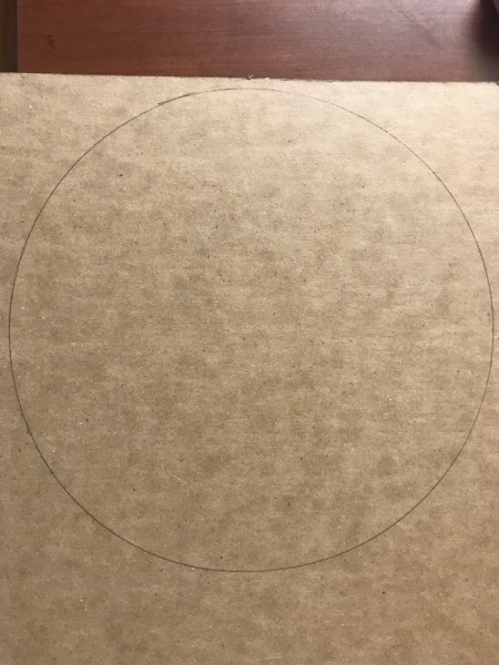 Valentine's Heart Chocolate Candy/Coupon Gift - circle on cardboard, cut out