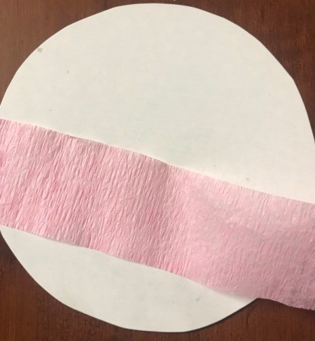 Valentine's Heart Chocolate Candy/Coupon Gift - cover circle with crepe paper streamers