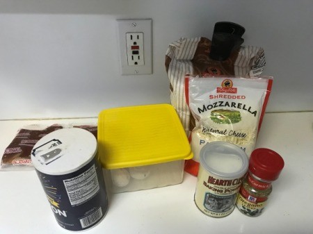 Skillet Pizza ingredients