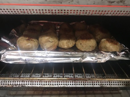 Turkey Meatballs in oven