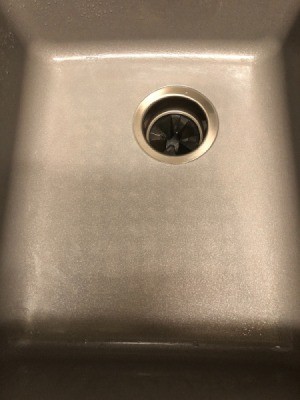 Removing Dark Spots on Granite Composite Sink - spots on sink bottom