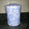 Finding a Blakeney Ceramic -
Canister - blue and white pattern on canister