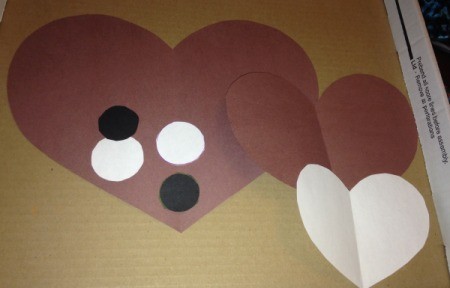 Heart Shaped Paper Groundhog - cut out other pieces