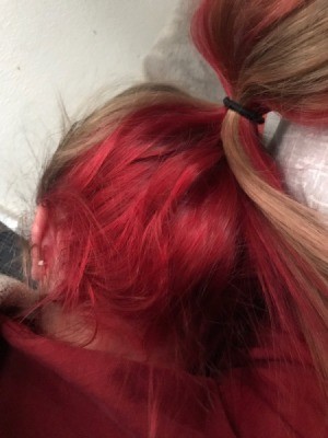 Re-Dyeing Hair - bright pink hair