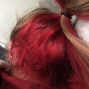 Re-Dyeing Hair - bright pink hair