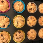 baked muffins in tin