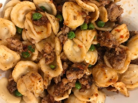 Italian Sausage and Pea Pasta Salad