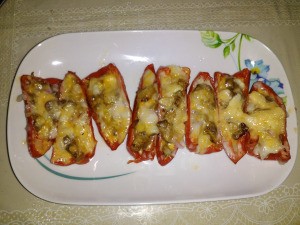 Red Pepper Valentine Boats