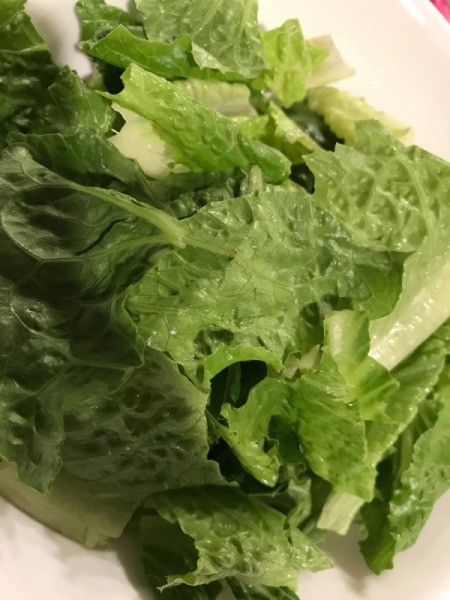 washed lettuce