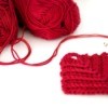 Red Crochet Rectangle Coaster