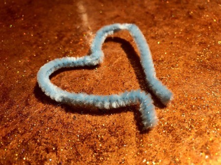 Heart-Shaped Cupcake Topper - leave a bit on both sides at the bottom to stick into the cupcake