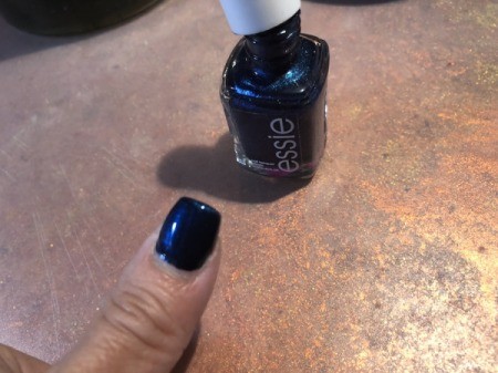 Trimming and Upkeep of Acrylic Nails - apply polish from cuticle to tip and allow to dry