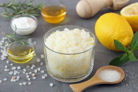 Homemade Salt Scrub