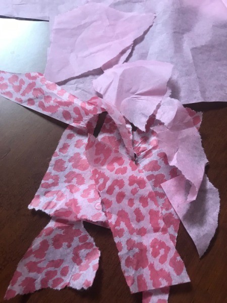 Valentine's Day Hearts Card - rip into pieces of varied sizes