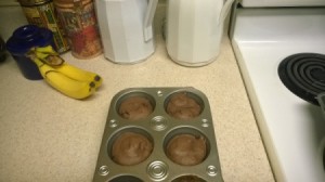 baked ice cream bread in cups