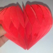 Pop Heart Decoration - finished heart