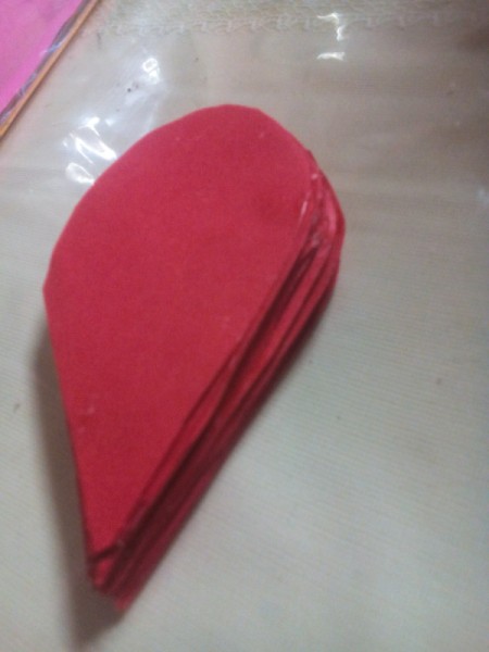 Pop Heart Decoration - repeat steps 9 and 10 with remaining hearts