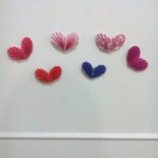 Tiny Hearts Wall Decor - finished hearts