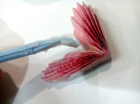 Tiny Hearts Wall Decor - staple of glue the middle together