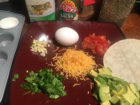 Mini Taco Frittatas ingredients