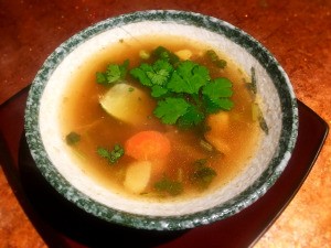 bowl of Spicy Ginger Lime Soup