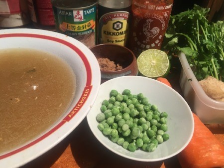 Spicy Ginger Lime Soup ingredients