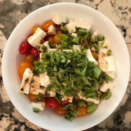 Cherry Tomato and Mozzarella Salad
