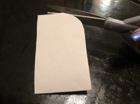 Woven Felt Heart - trim the edges of the rectangle