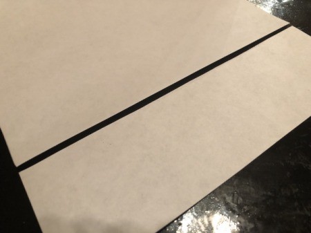 Woven Felt Heart - cut across at the fold