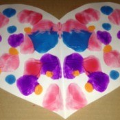 Heart Symmetry Paintings - finished heart