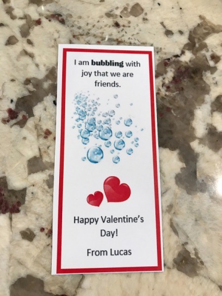 Personalized Valentine's Day Card - design in Word and add clip art, use a paper trimmer to finish edges after printing