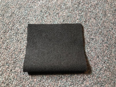 No-Sew Gradient Felt Heart Purse - fold in half to make a square