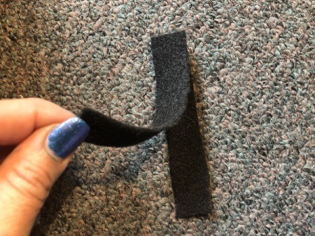 No-Sew Gradient Felt Heart Purse - glue two of the ends together