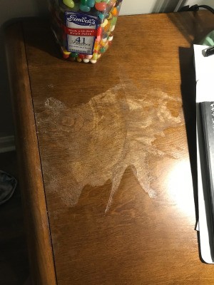 Nail Polish Remover Damaged Desk