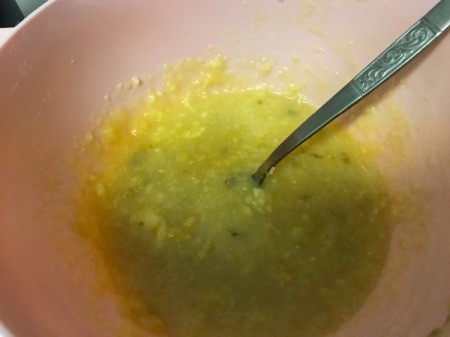 eggs and sugar added to bowl