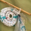 Dry cleaner's bags being used to crochet